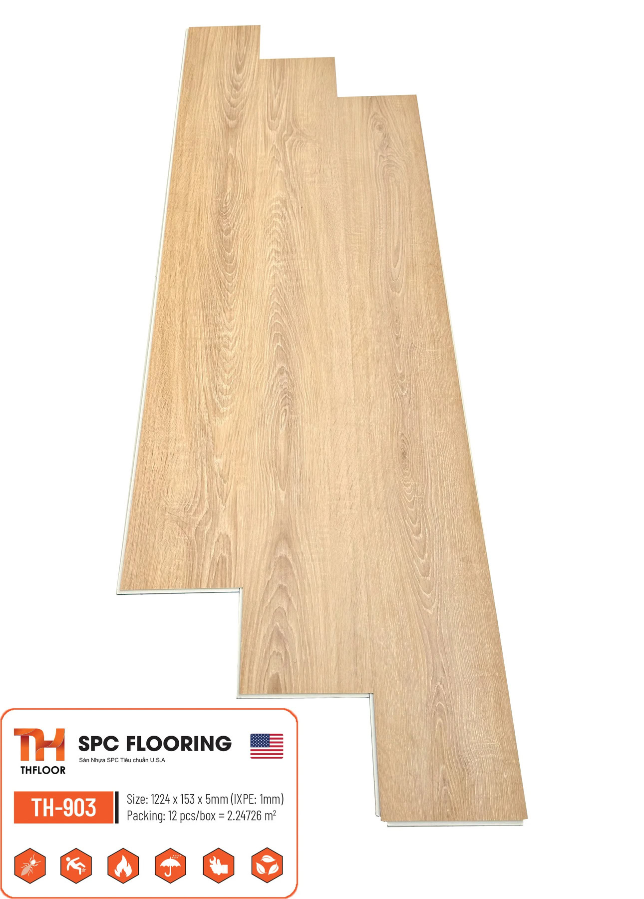 Sàn Nhựa SPC THFloor 5mm TH-903