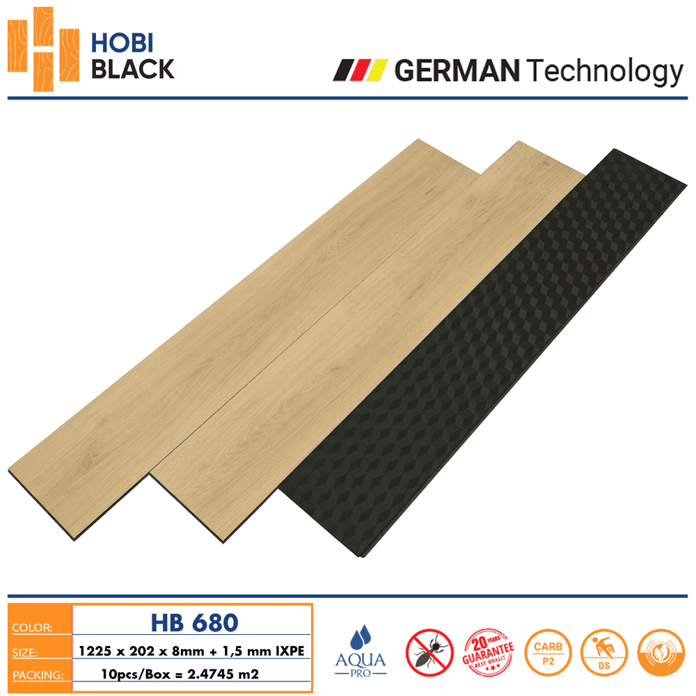 Sàn Gỗ Hobi Black HB 680