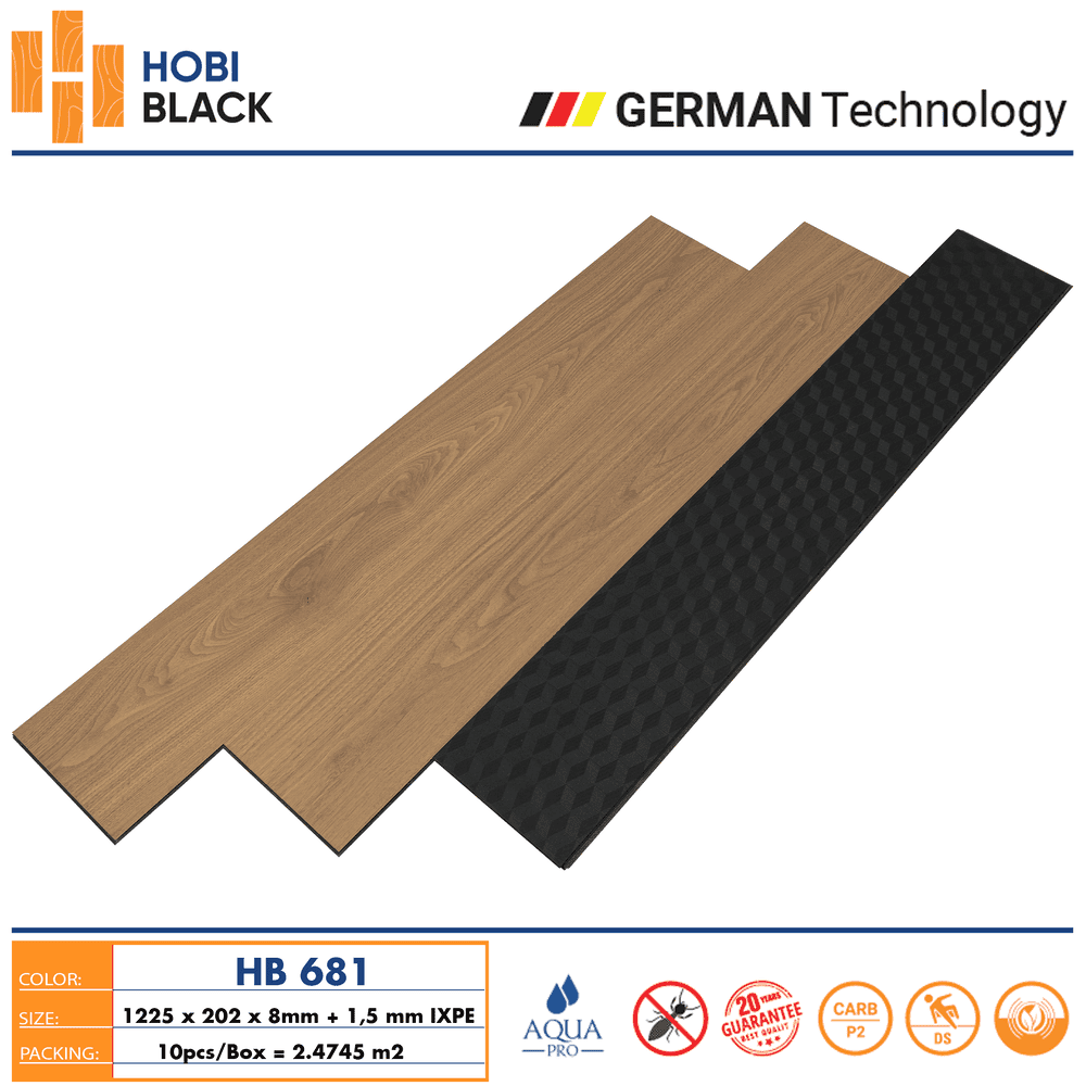 Sàn Gỗ Hobi Black HB 681