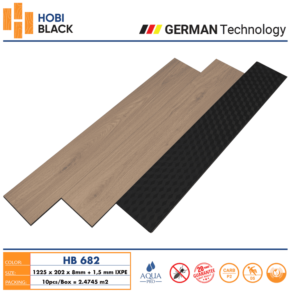 Sàn Gỗ Hobi Black HB 682