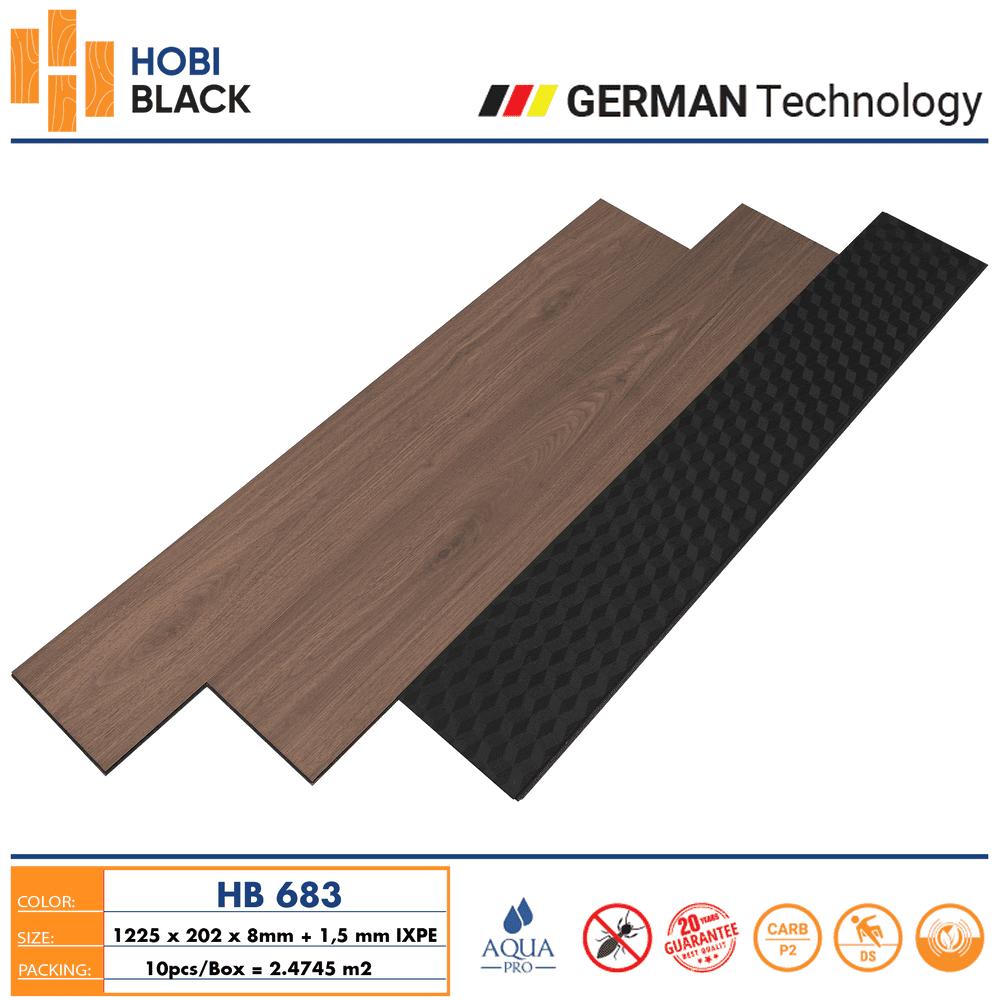 Sàn Gỗ Hobi Black HB 683