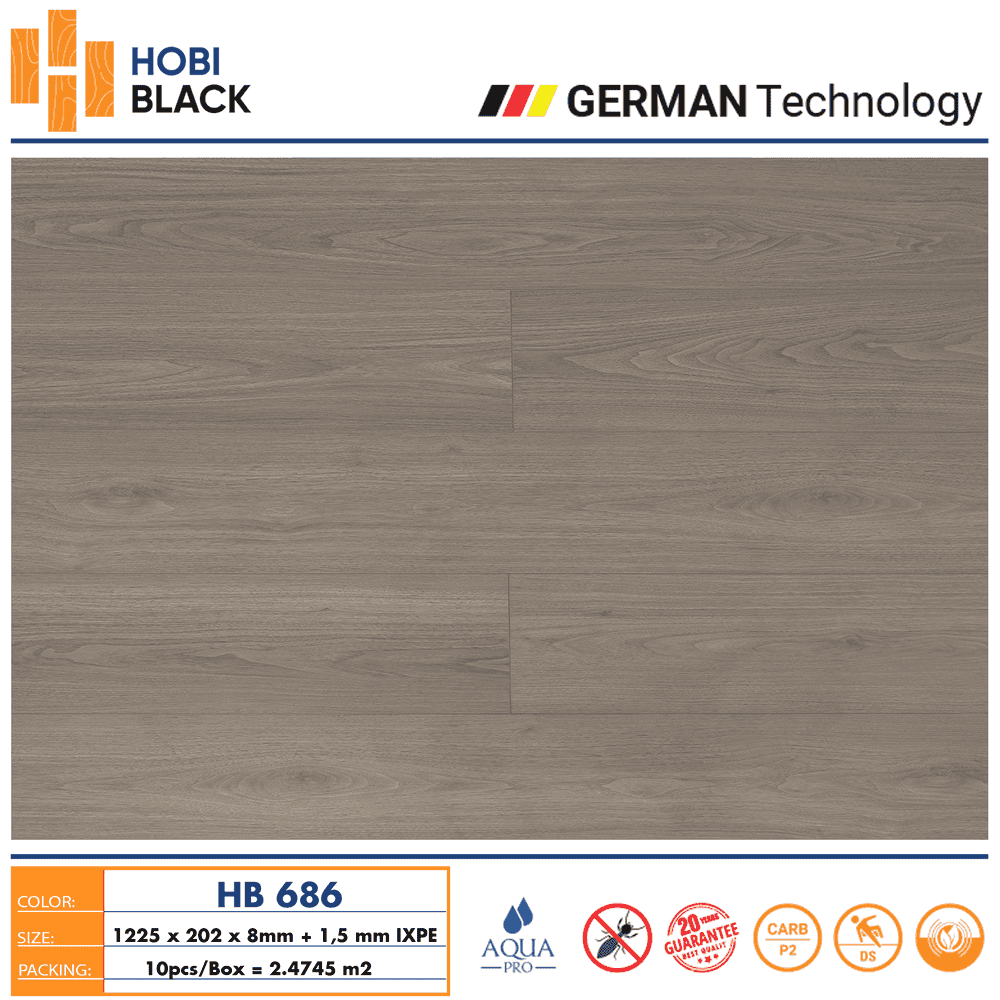 Hobi Black HB 686 Laminate Flooring