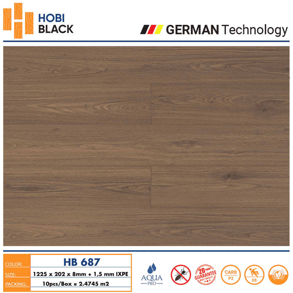Hobi Black HB 687 Laminate Flooring