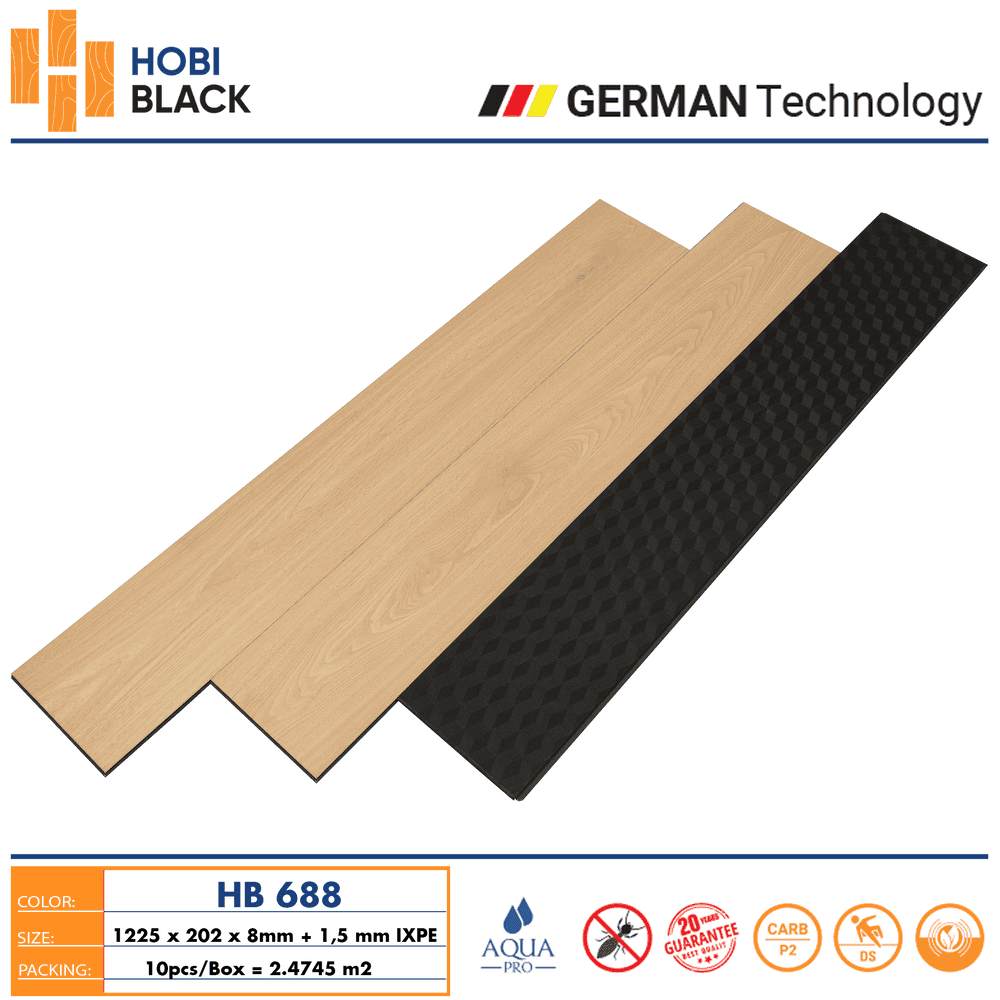 Sàn Gỗ Hobi Black HB 688