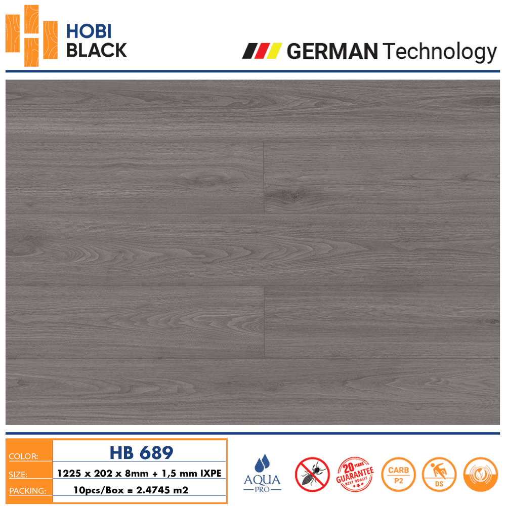 Hobi Black HB 689 Laminate Flooring