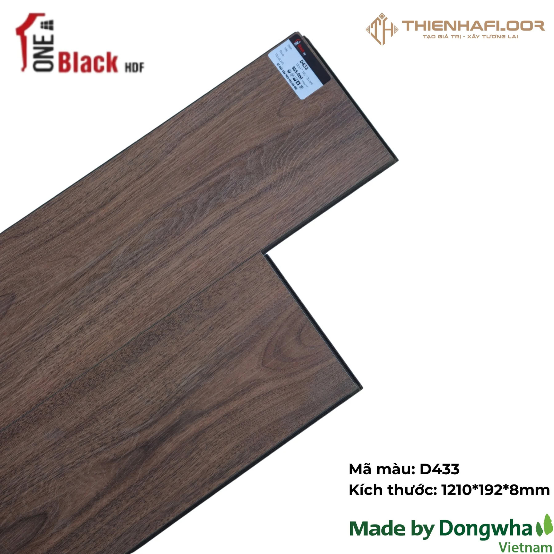 Sàn Gỗ One Black D433 8mm