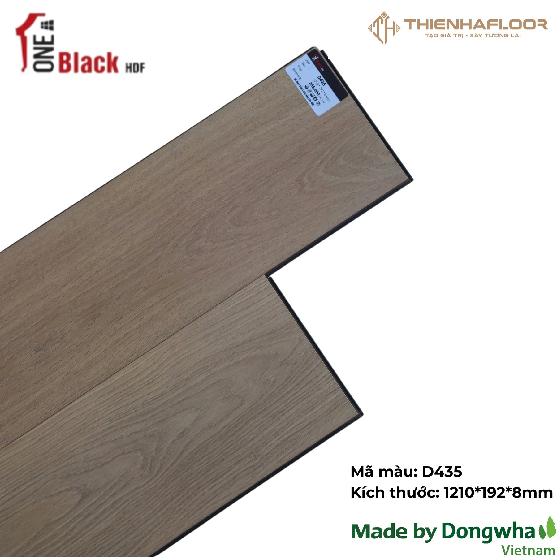 Sàn Gỗ One Black D435 8mm
