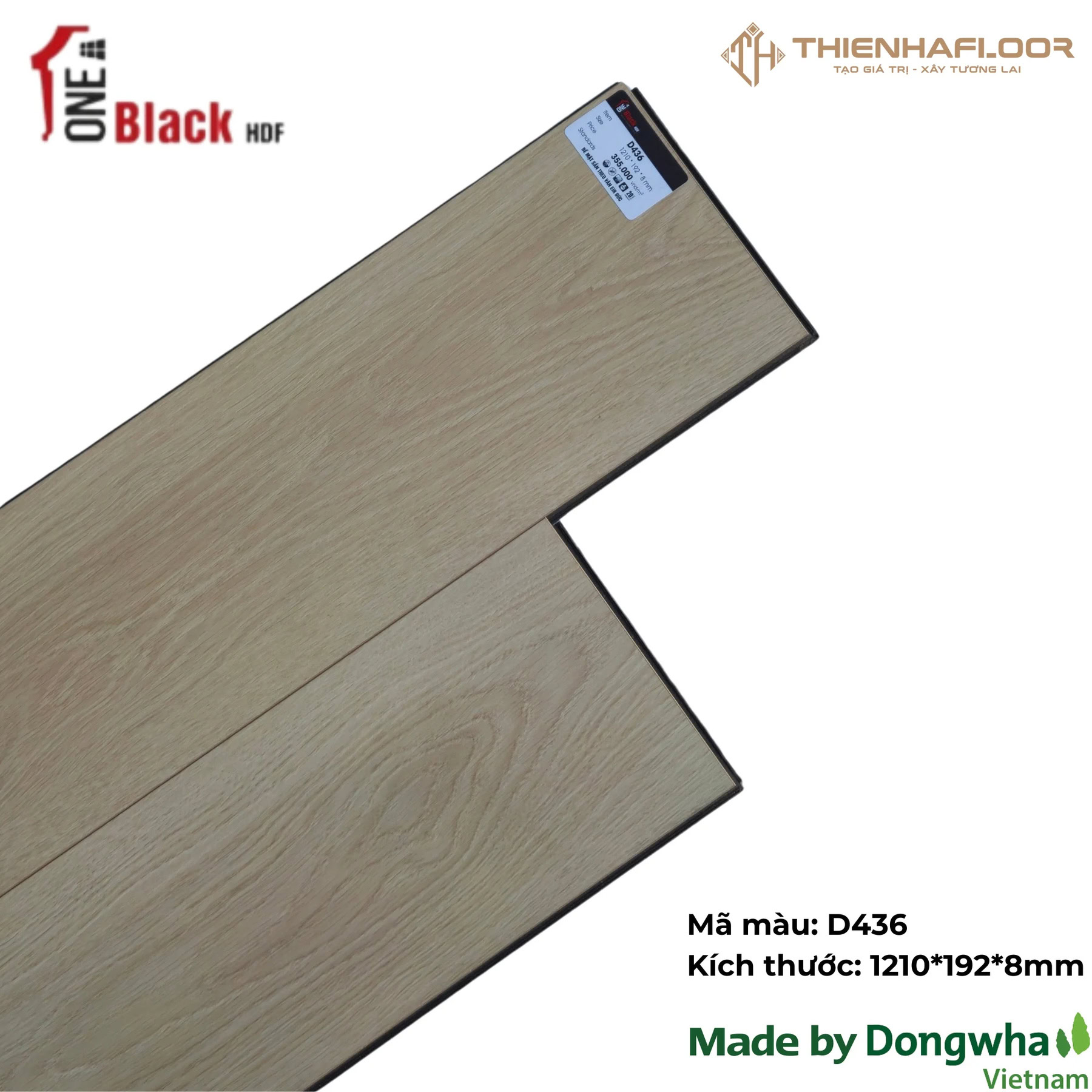 Sàn Gỗ One Black D436 8mm