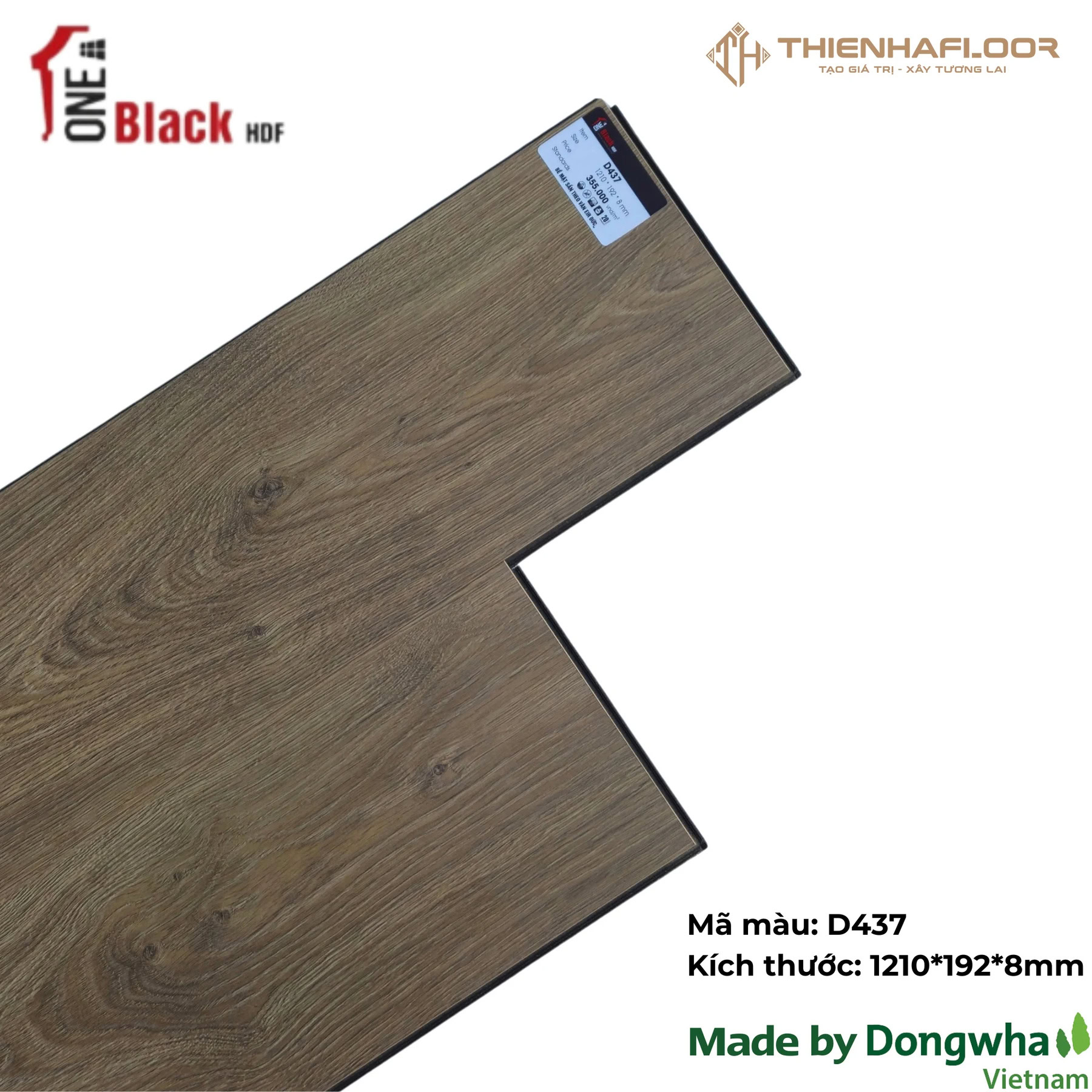 Sàn Gỗ One Black D437 8mm