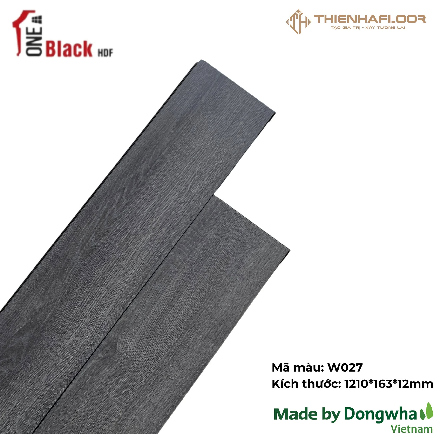 Sàn gỗ One Black W027 12mm