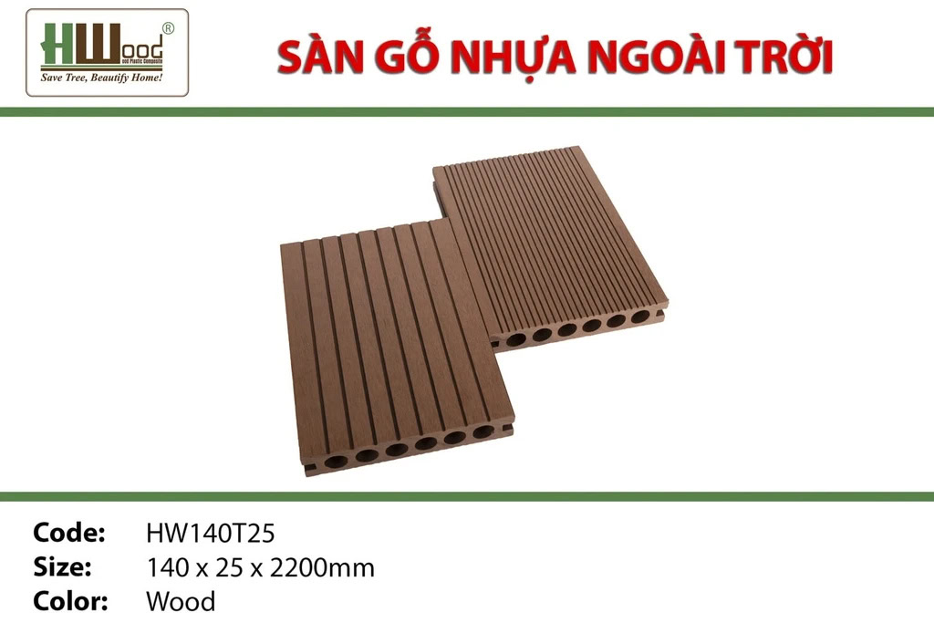 Hwood HW140T25 Outdoor Wood Flooring