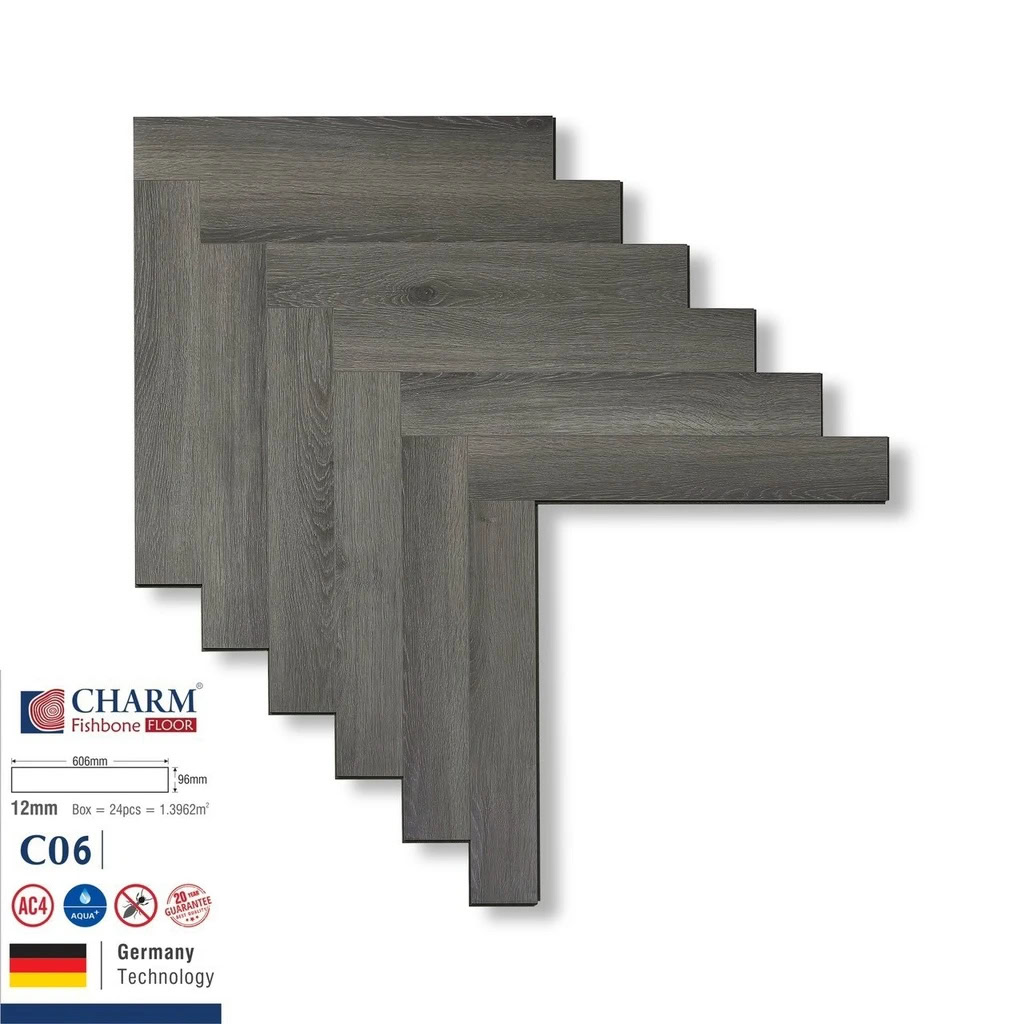 Sàn gỗ xương cá Charm Wood C06