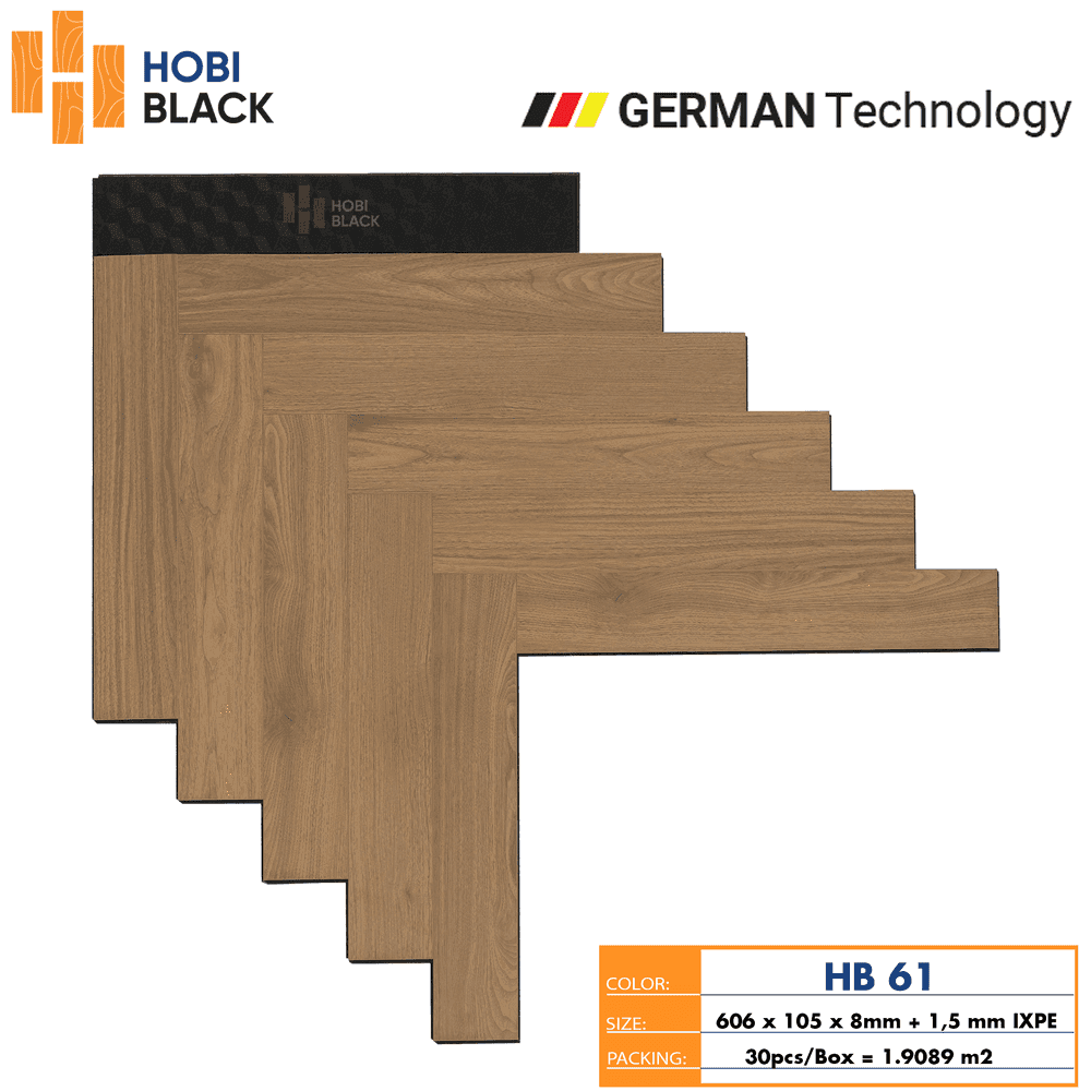 Hobi Black HB 61 Herringbone Laminate Flooring