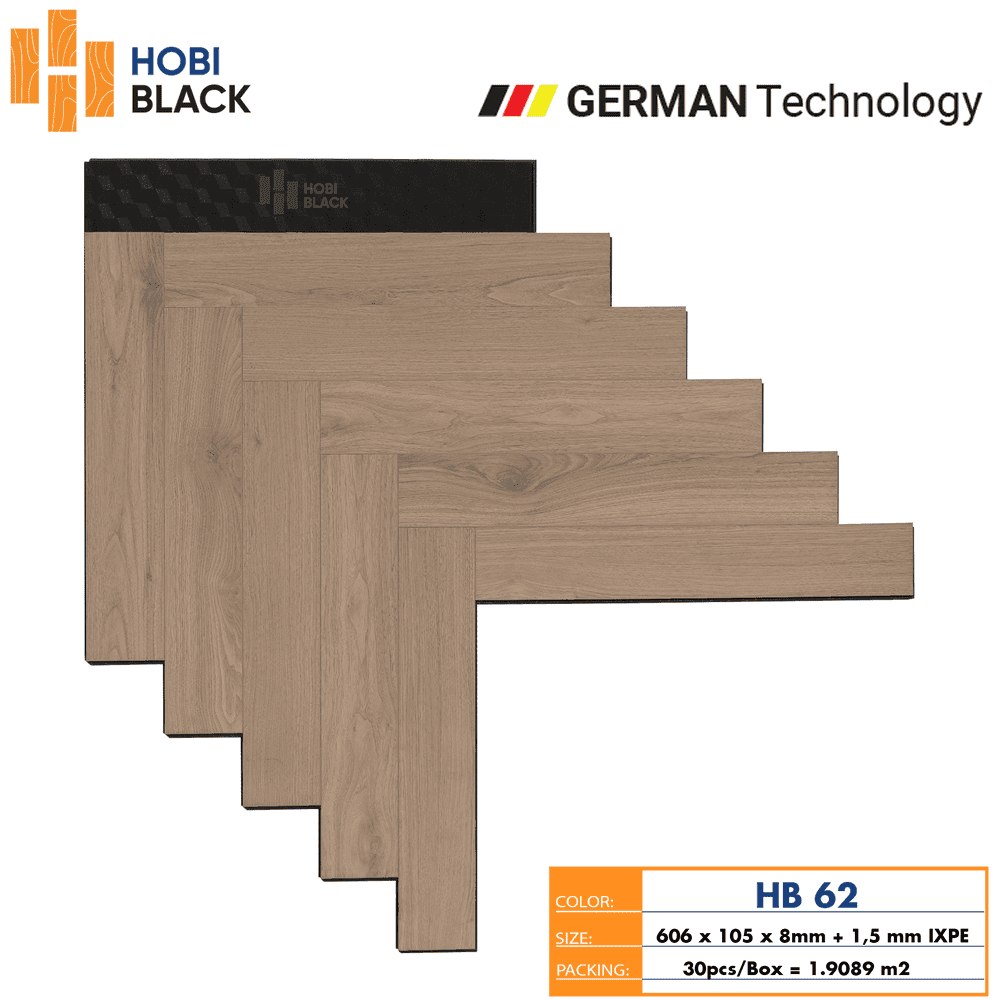 Hobi Black HB 62 Herringbone Laminate Flooring
