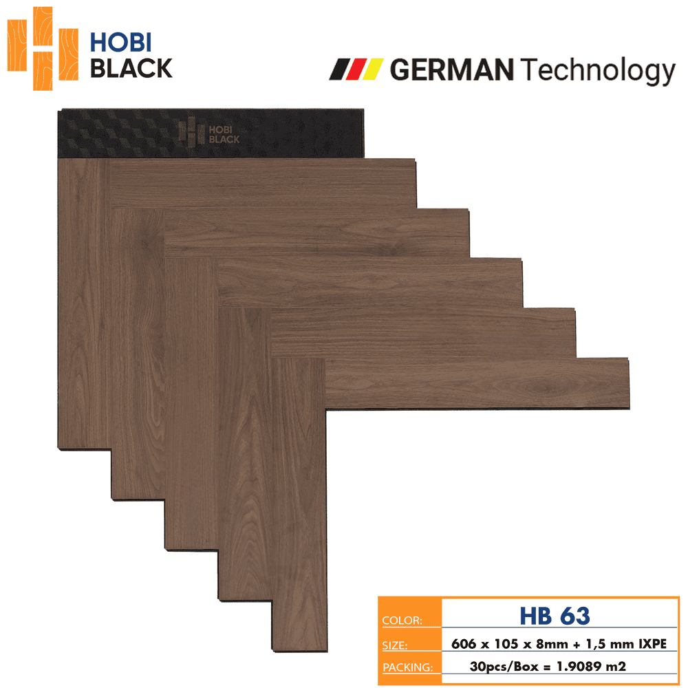 Hobi Black HB 63 Herringbone Laminate Flooring