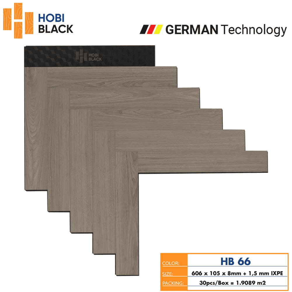 Hobi Black HB 66 Herringbone Laminate Flooring