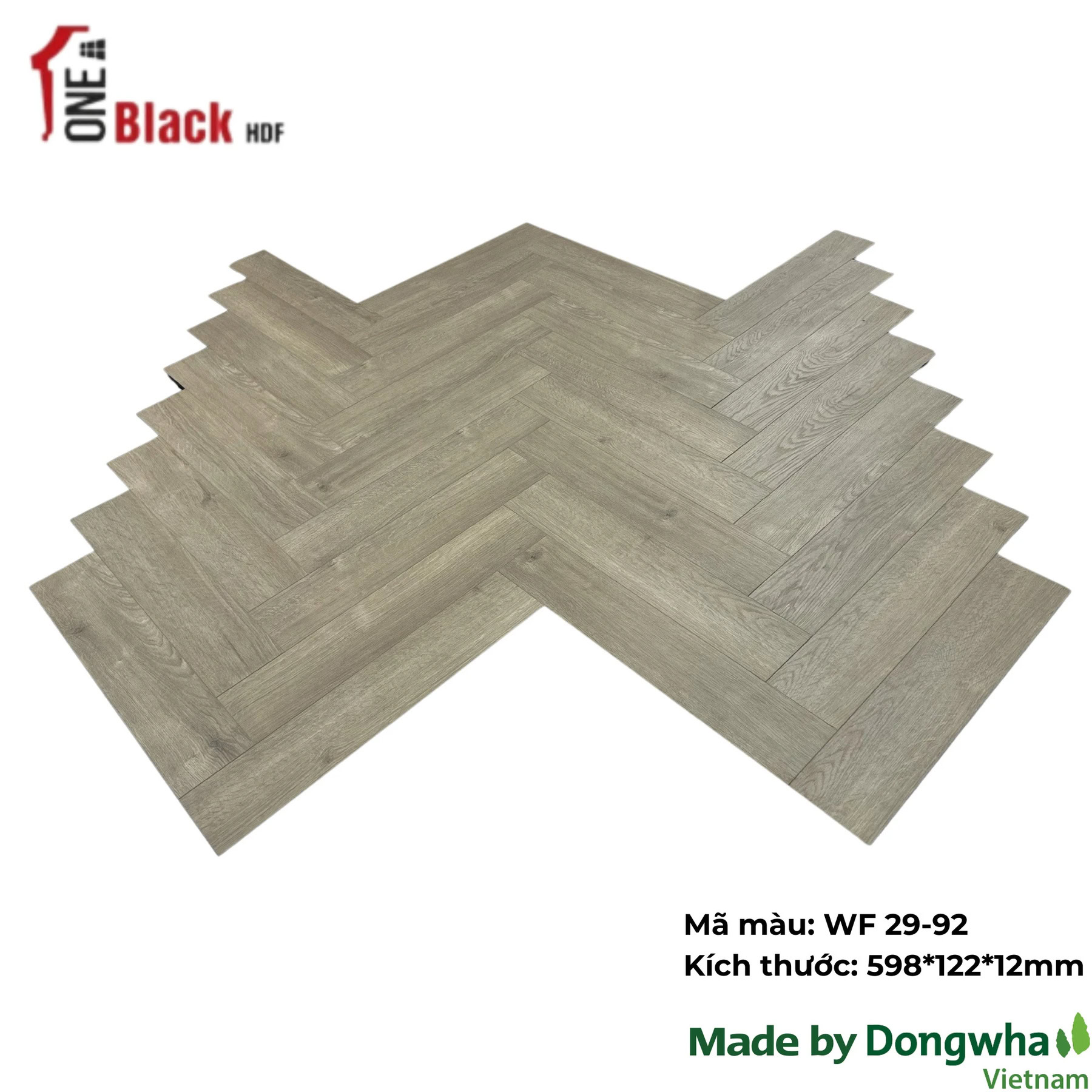 One Black WF 29-92 Herringbone Laminate Flooring