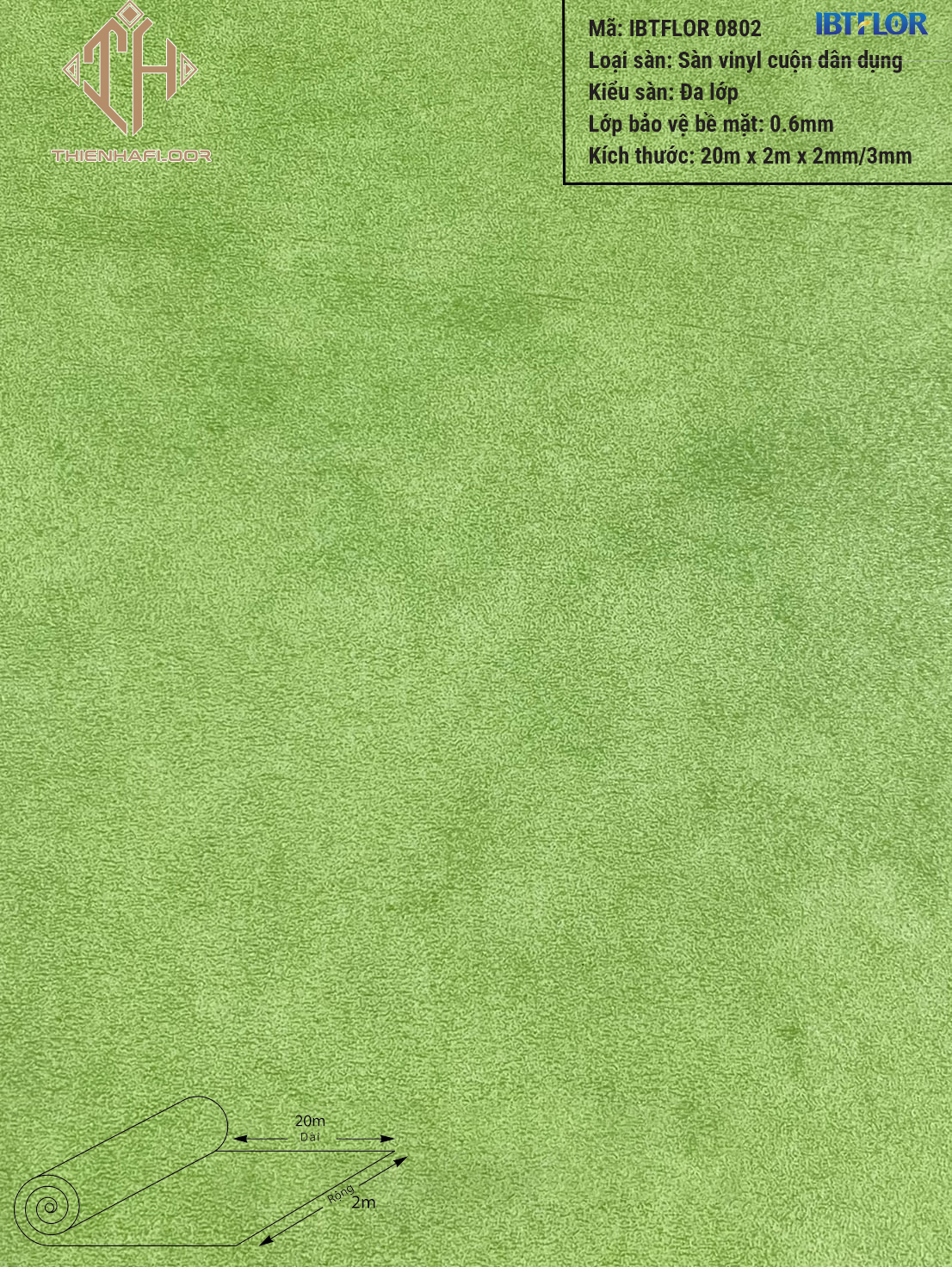IBTFLOR 0802 Vinyl Roll Flooring