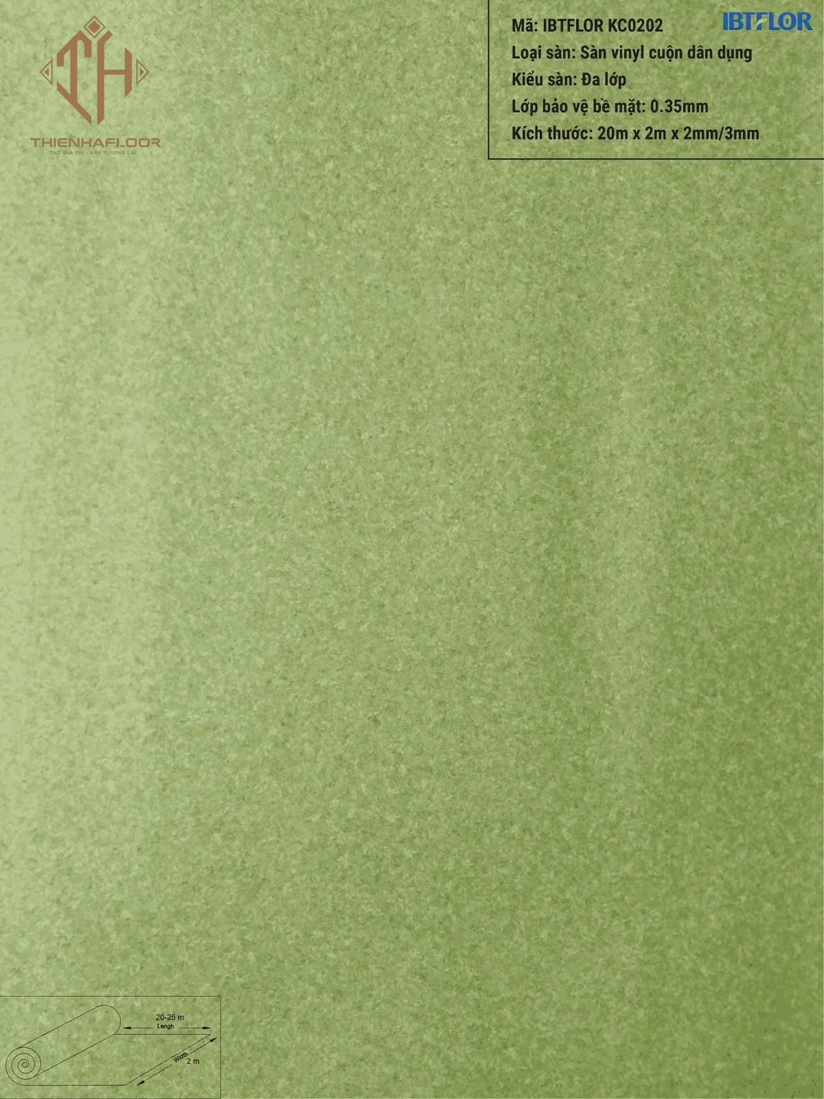 IBTFLOR KC0202 Vinyl Sheet Flooring