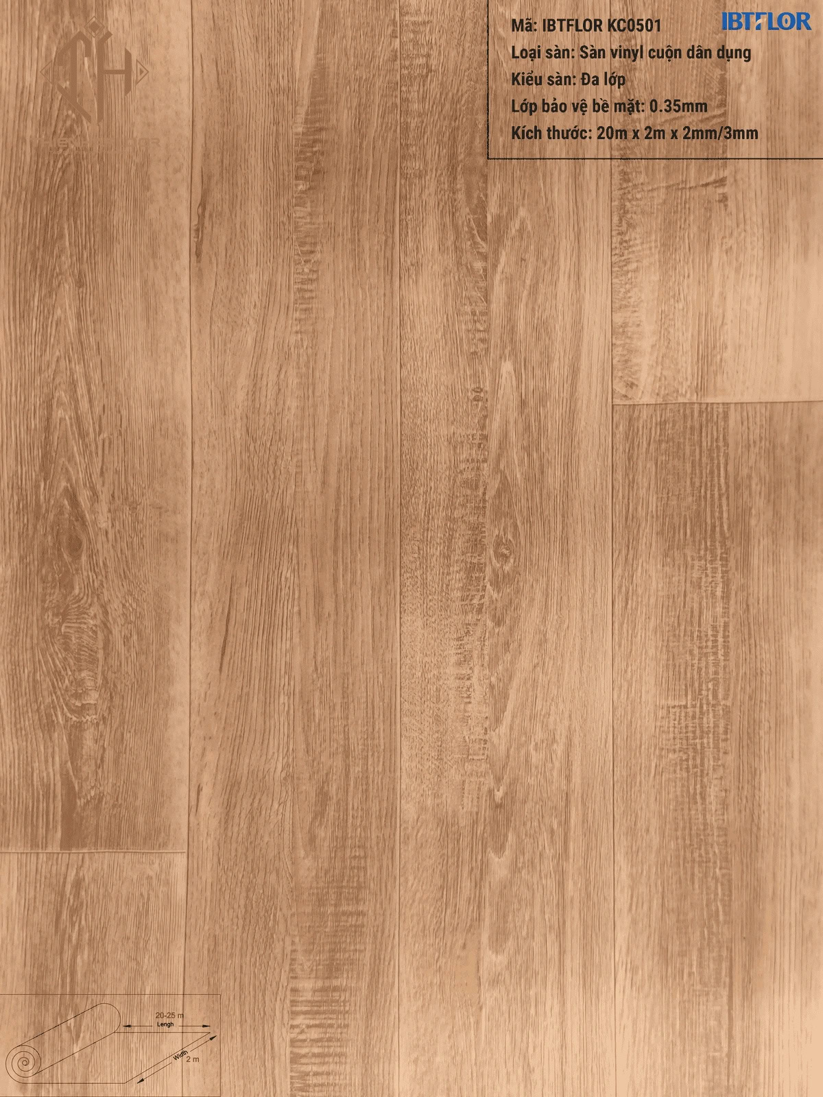 IBTFLOR KC0501 Vinyl Sheet Flooring