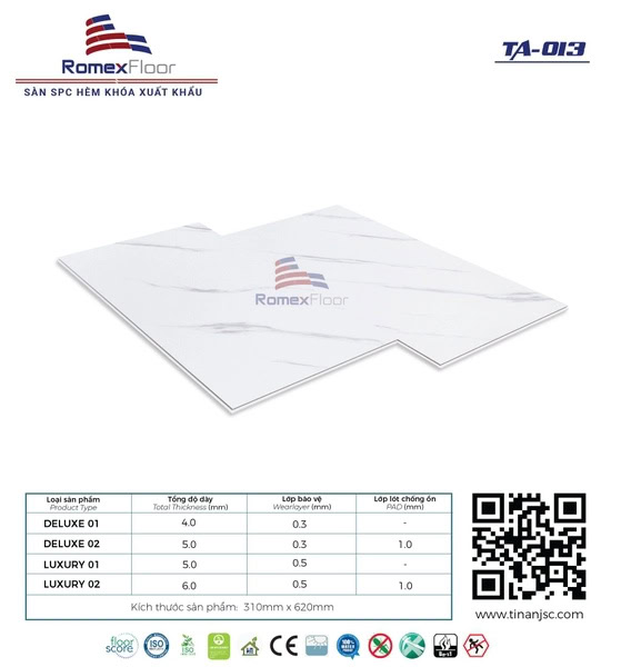 Romex Floor TA013 Click-lock Vinyl Flooring