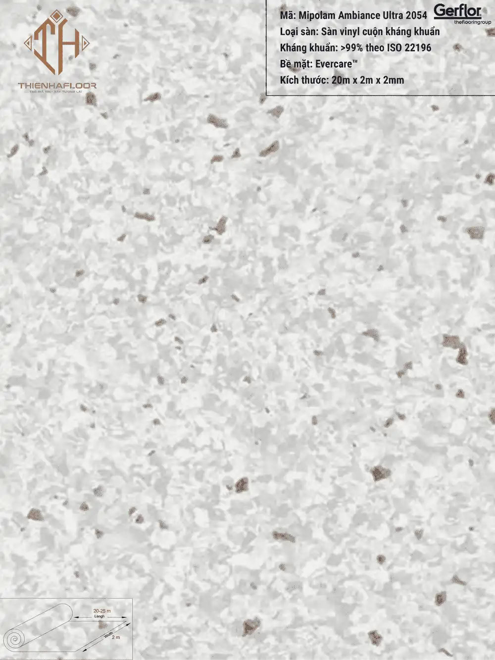 Gerflor Mipolam Ambiance Ultra 2054 Cloud Vinyl Flooring