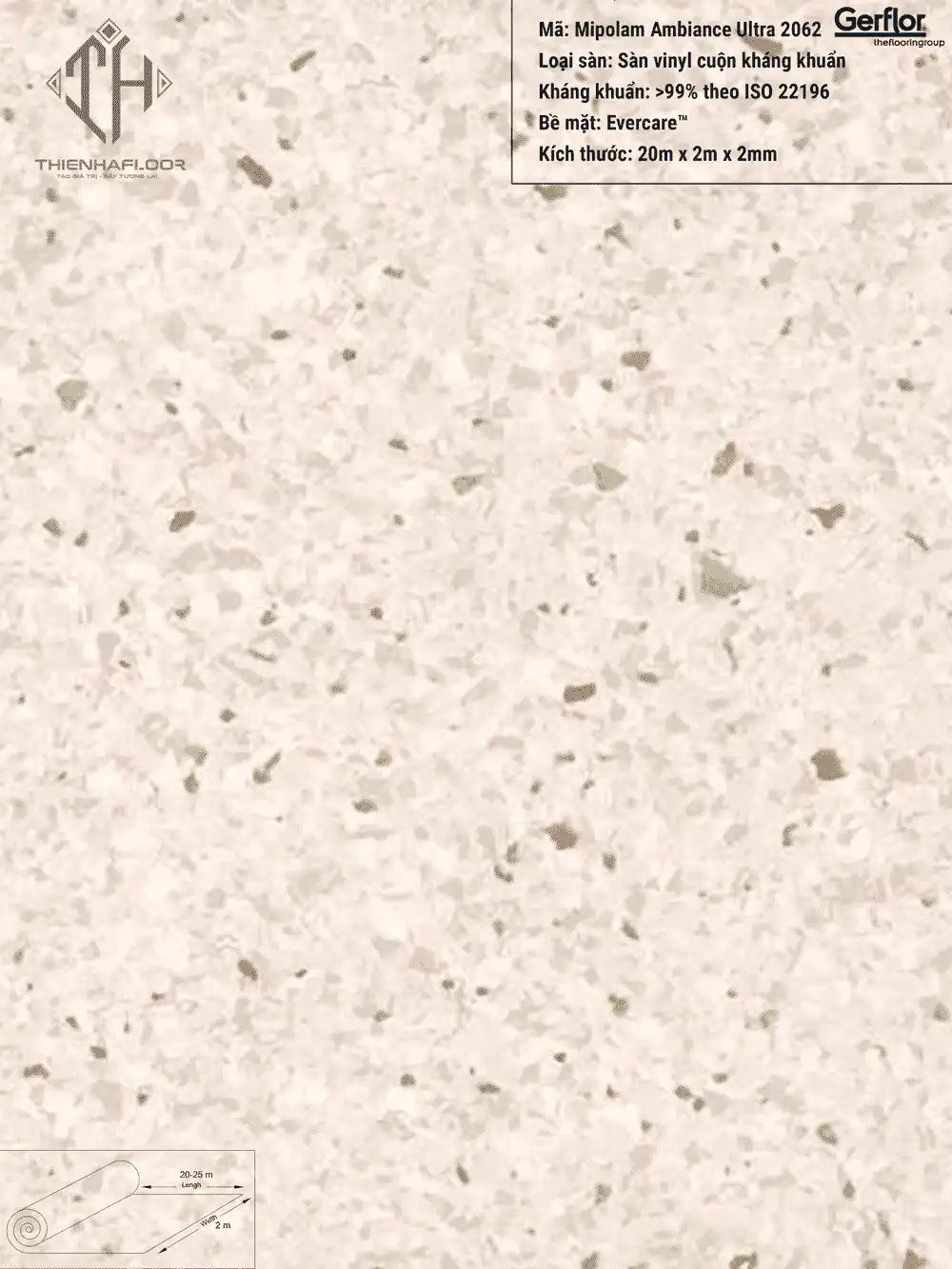 Gerflor Mipolam Ambiance Ultra 2062 Beach Vinyl Flooring