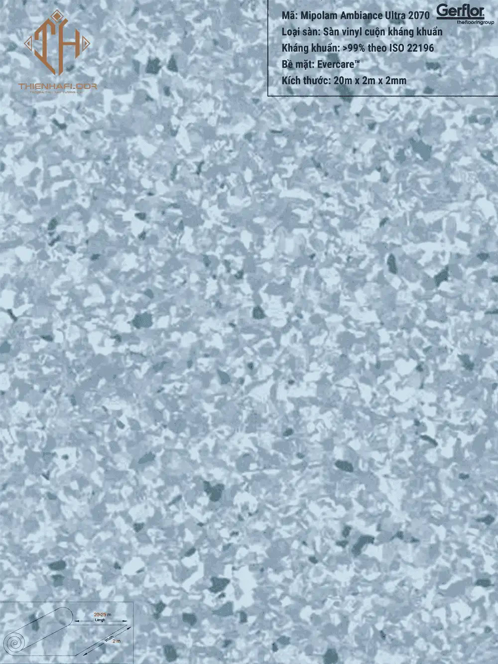Gerflor Mipolam Ambiance Ultra 2070 Antibacterial Vinyl Flooring