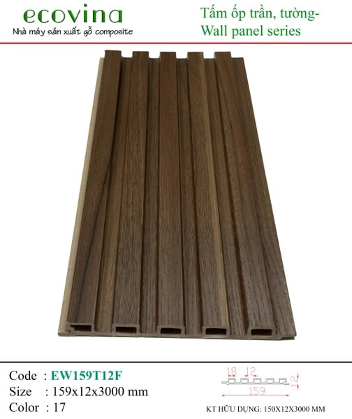 Ecovina EW159T12F 17 Wave Wall Panel