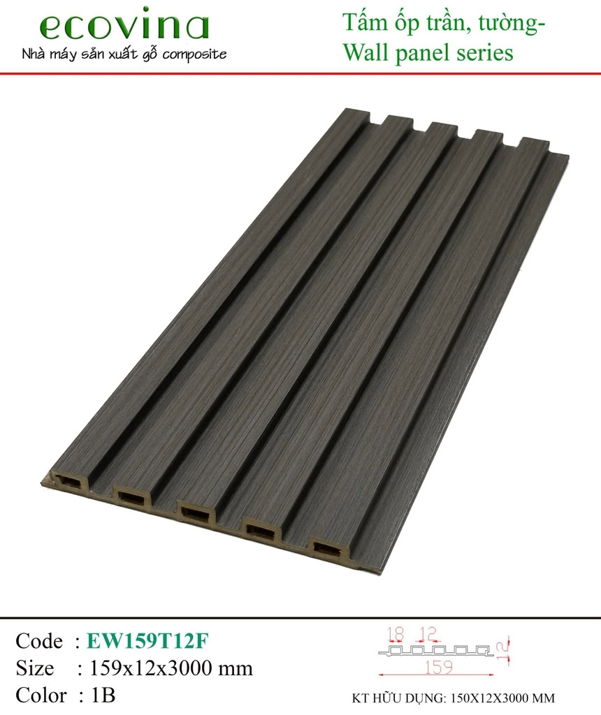 Ecovina EW159T12F 2B Wave Wall Panel