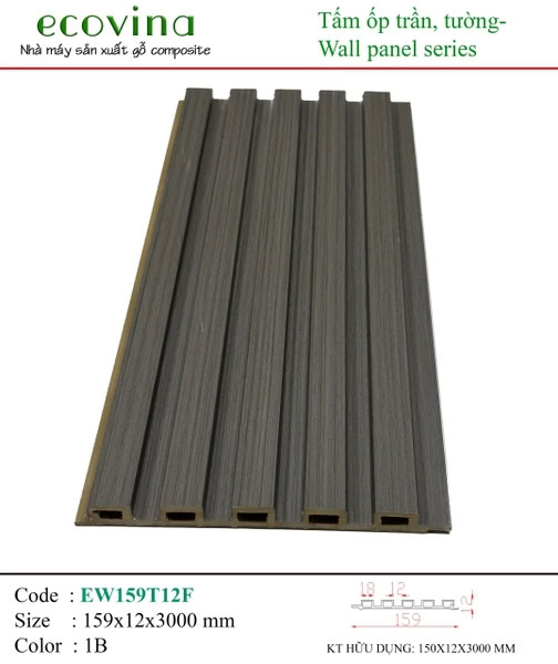 Ecovina EW159T12F 1B Wave Wall Panel