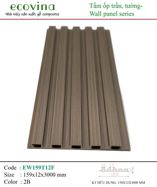 Ecovina EW159T12F 2B Wave Wall Panel