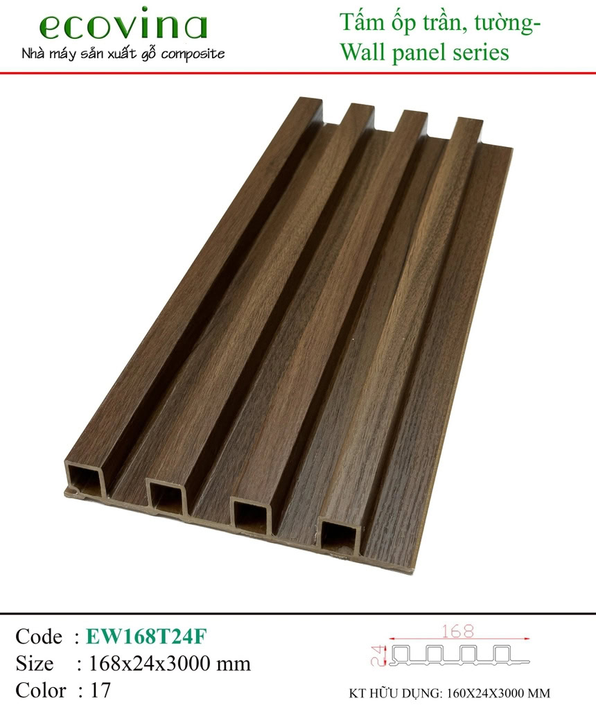 Ecovina EW168T24F 17 Wave Wall Panel