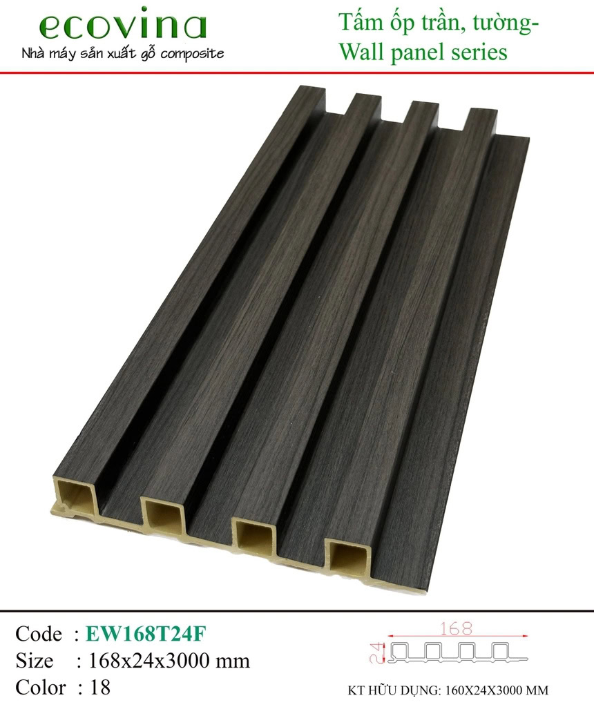 Ecovina EW168T24F 18 Wave Wall Panel