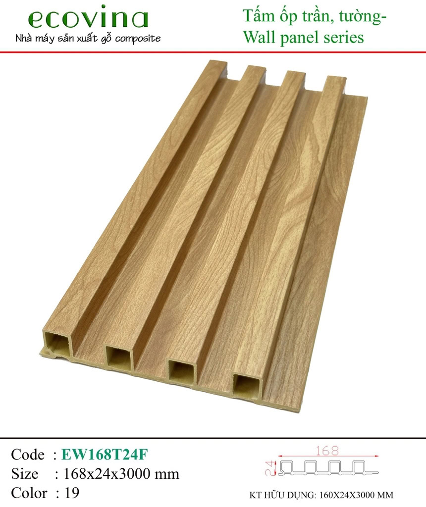 Ecovina EW168T24F 19 Wave Wall Panel