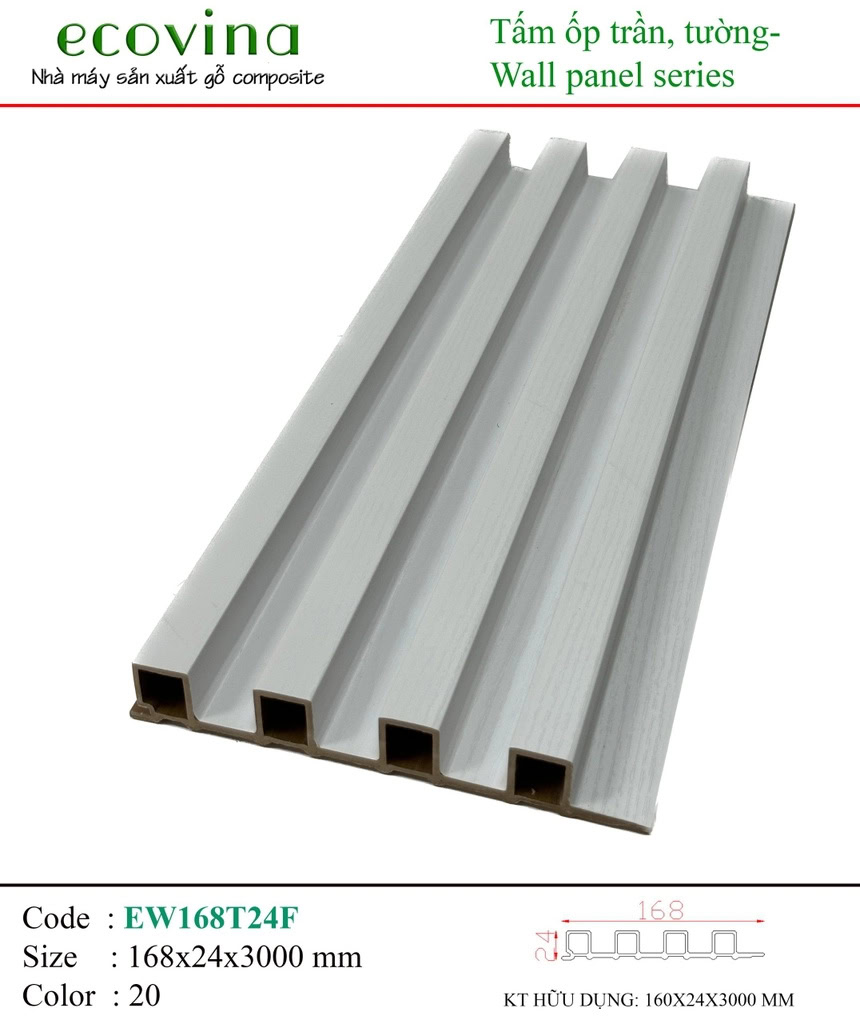 Ecovina EW168T24F 20 Wave Wall Panel