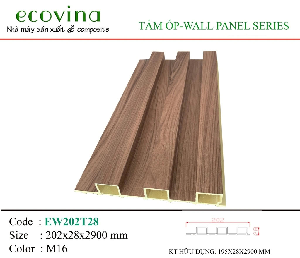 Ecovina EW202T28 M16 Wave Wall Panel