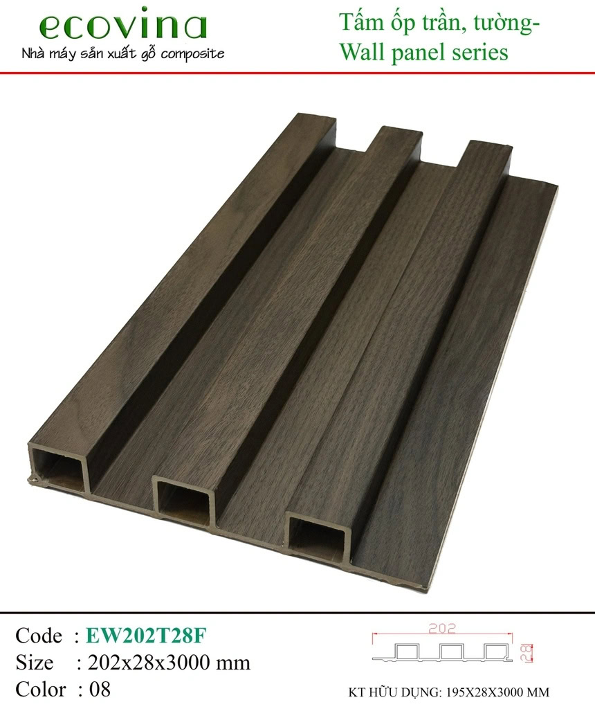 Ecovina EW202T28F 08 Corrugated Wall Panel