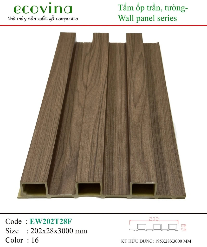 Ecovina EW202T28F 16 Wave Wall Panel