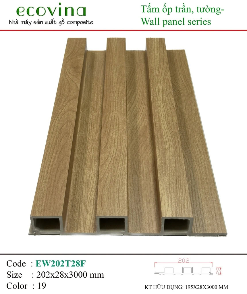 Ecovina EW202T28F 19 Wave Wall Panel