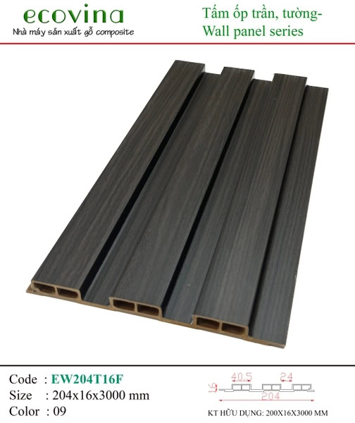 Ecovina EW204T16F 09 Fluted Wall Panel