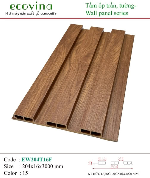 Ecovina EW204T16F 15 Corrugated Wall Panel