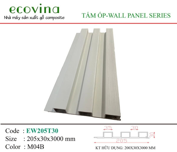 Tấm ốp lam sóng Ecovina EW205T30 M04B