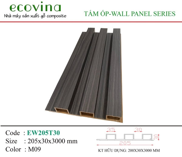 Tấm ốp lam sóng Ecovina EW205T30 M09