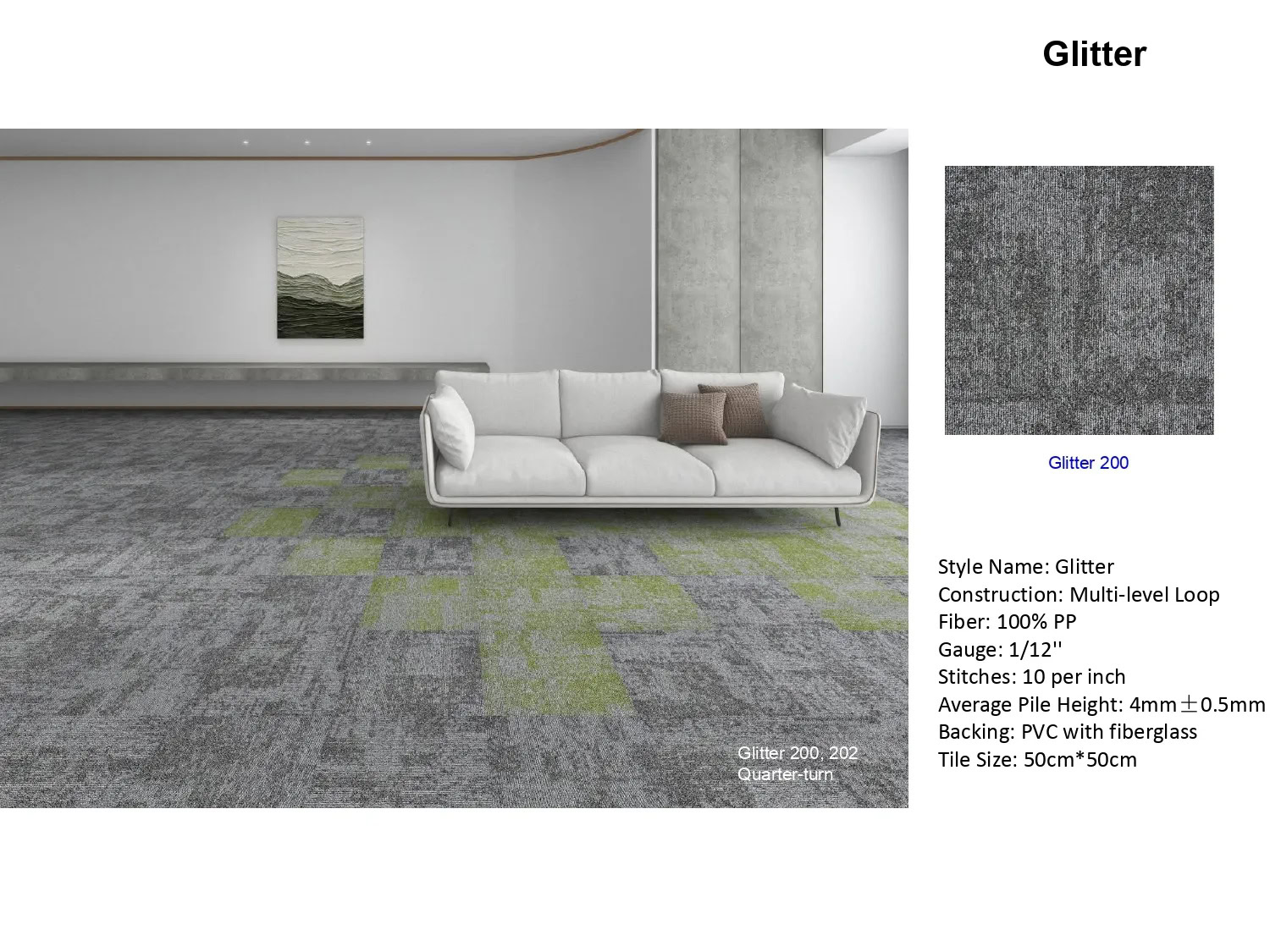 Glitter Carpet Tiles