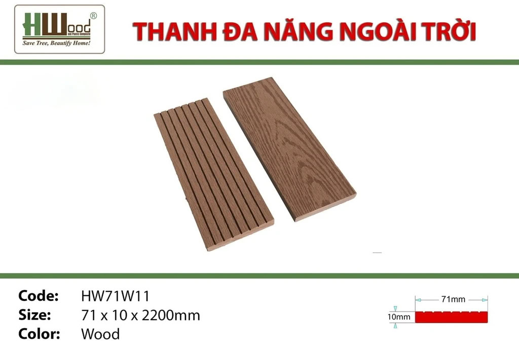 Thanh đa năng ngoài trời Hwood HW71W11