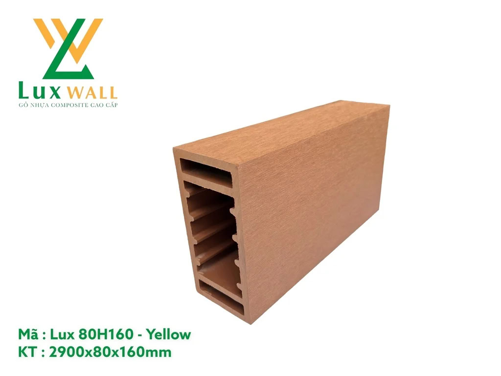 Luxwall LUX80H160 Yellow Outdoor WPC Slat