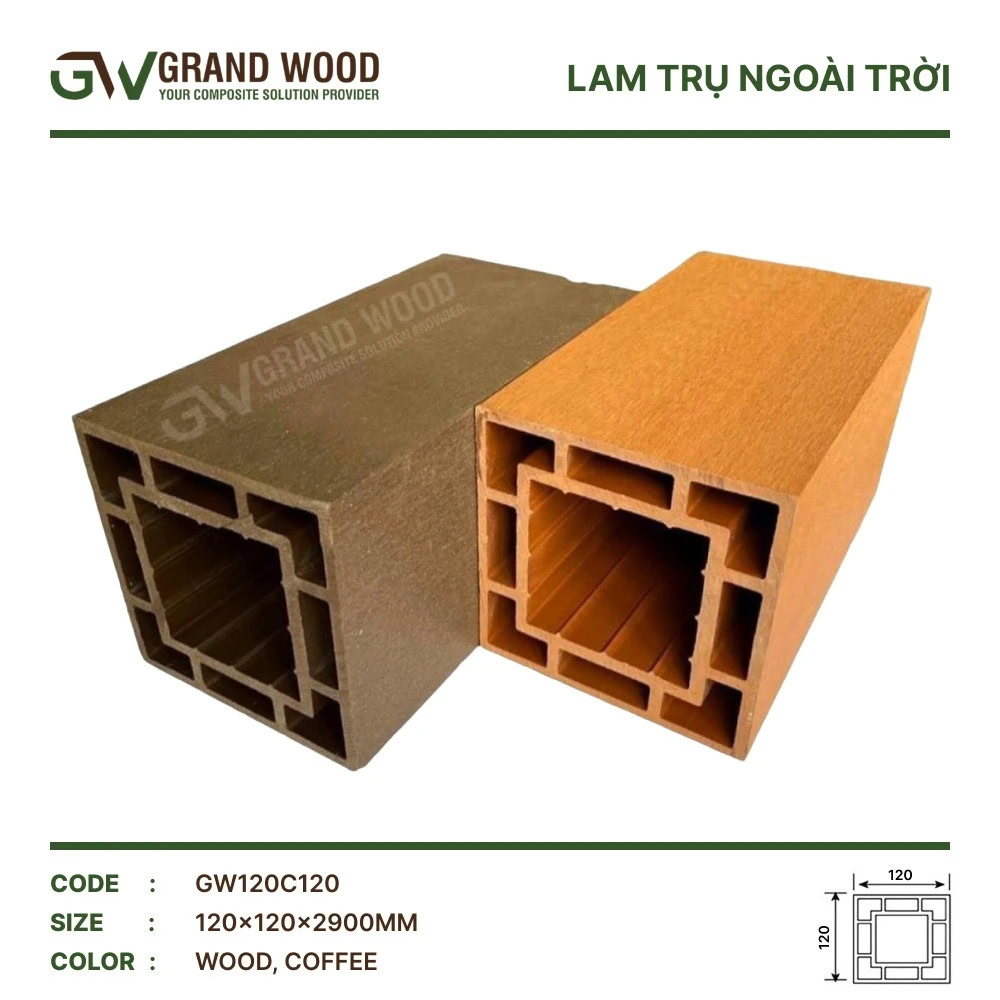 Pergola Grand Wood GW120C120 Post