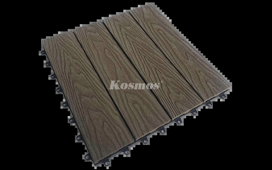 Vỉ gỗ nhựa Koswood 3D VI300 Coffee