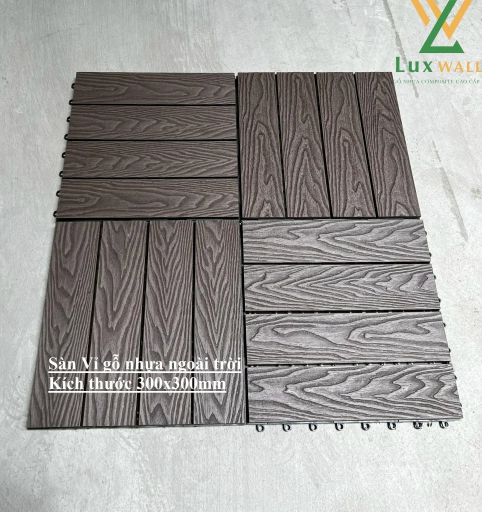 Luxwall 3D Composite Decking Tiles